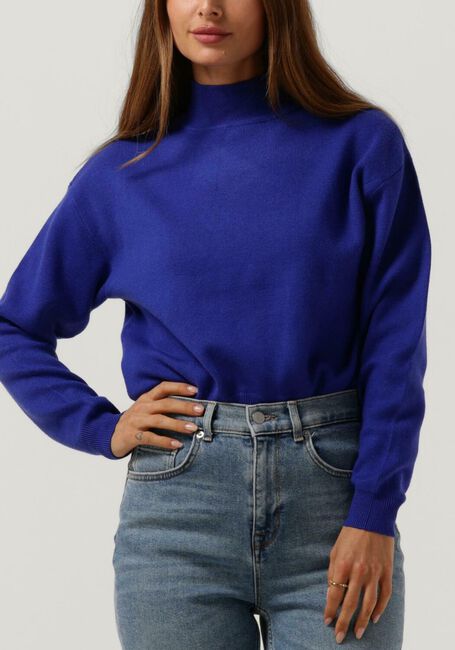 Blaue MINUS Pullover JOSE KNIT TURTLENECK - large