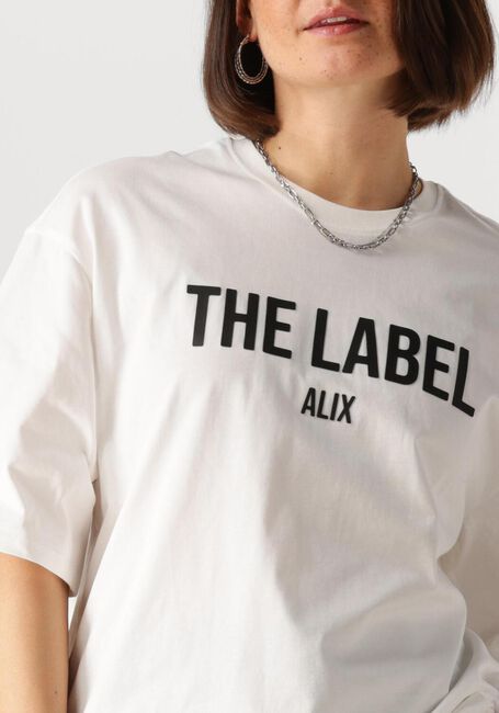 Weiße ALIX THE LABEL T-shirt LADIES KNITTED THE LABEL TSHIRT - large