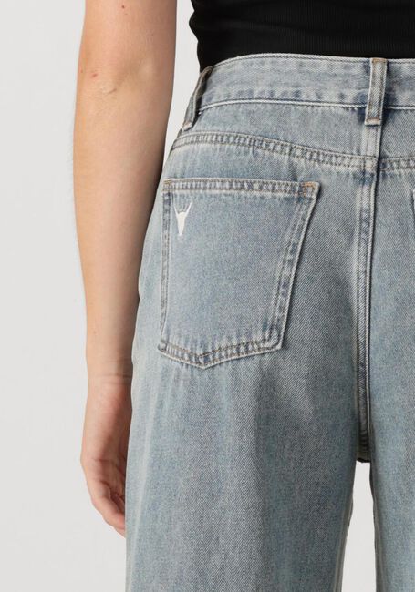 Blaue ALIX THE LABEL Straight leg jeans LADIES WOVEN EMBELLISHED DENIM PANTS - large