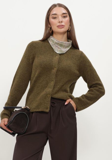 Gr&uuml;ne SELECTED WOMEN Strickjacke SLFLULU NEW LS KNIT CARDIGAN - large