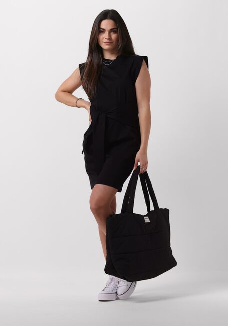 Schwarze SCOTCH & SODA Minikleid TIE WAIST MINI JERSEY DRESS - large