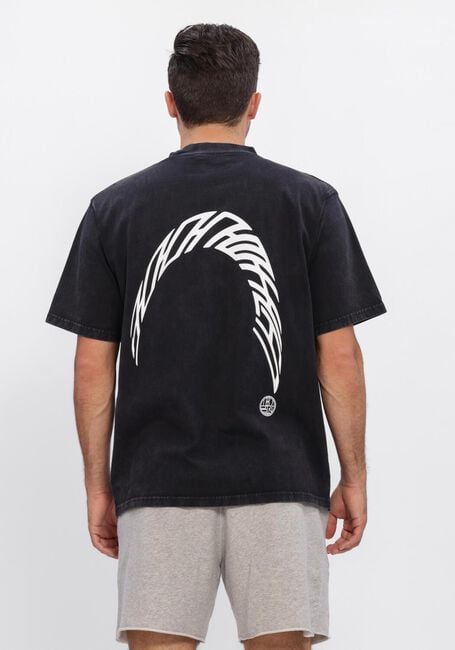Schwarze WOODBIRD T-shirt WBBAINE WARP ACID TEE - large
