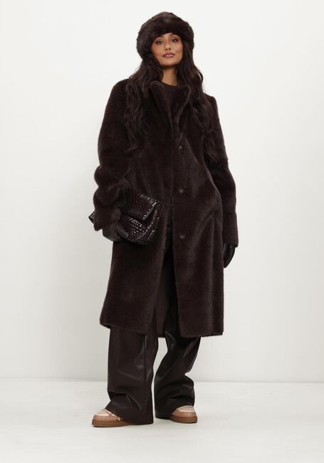Braune BEAUMONT Fake-Fur-Jack COBY COAT - large