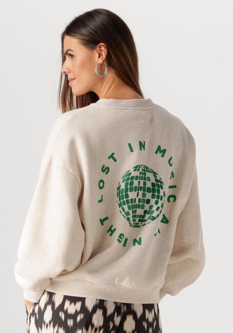 Beige BY-BAR Sweatshirt BIBI DISCO SWEATER - large