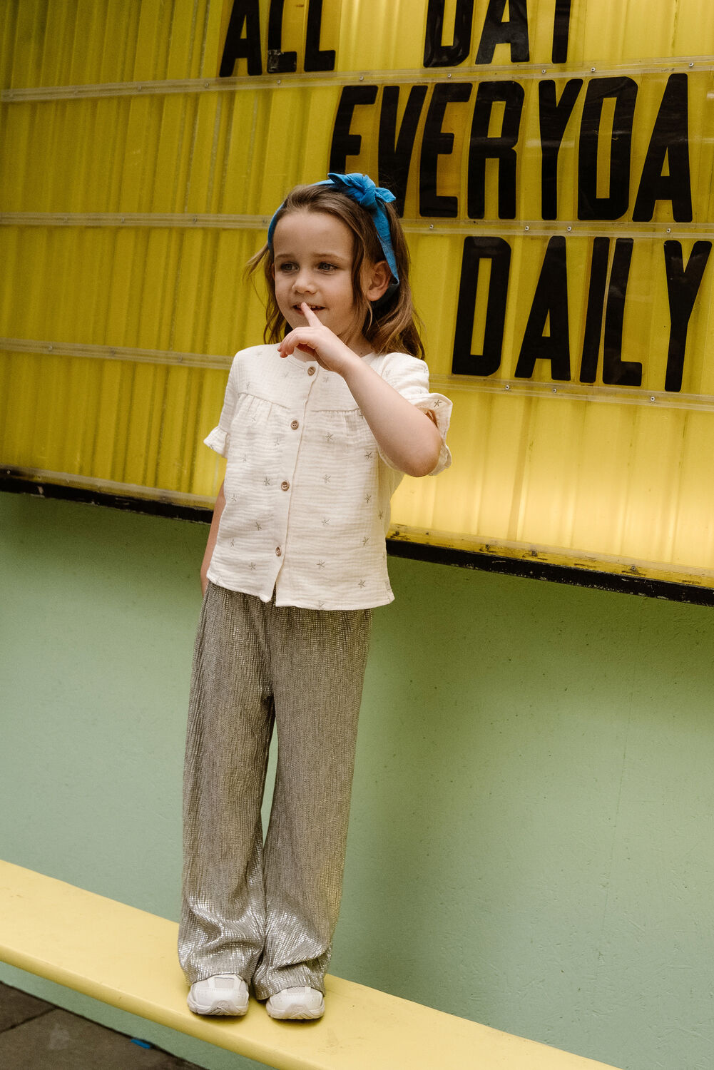 Creme DAILY7 Blusen RUFFLE SHIRT ALLOVER PRINT - large