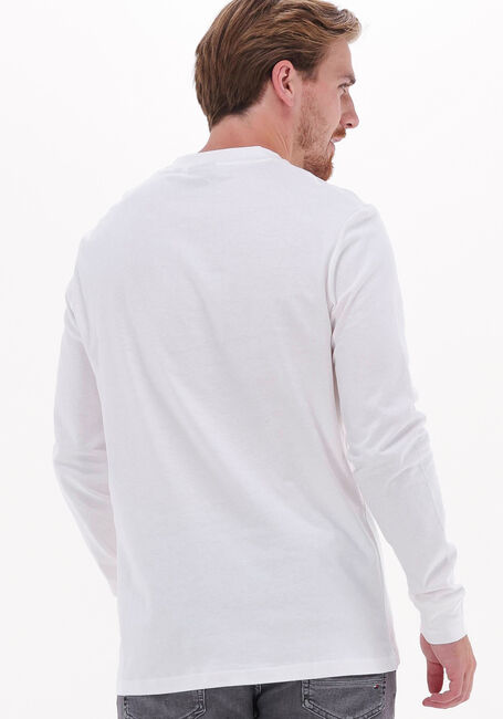 Weiße LYLE & SCOTT T-shirt MOCK NECK LONG SLEEVE TSHIRT - large