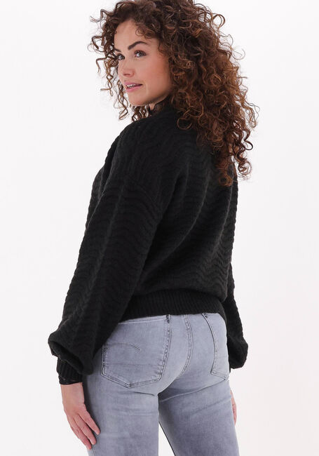 Schwarze Y.A.S. Strickjacke YASBETRICIA LS KNIT CARDIGAN - large