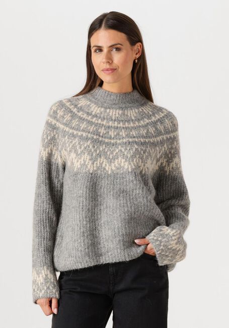 Graue Y.A.S. Pullover YASLIRI LS KNIT PULLOVER - large