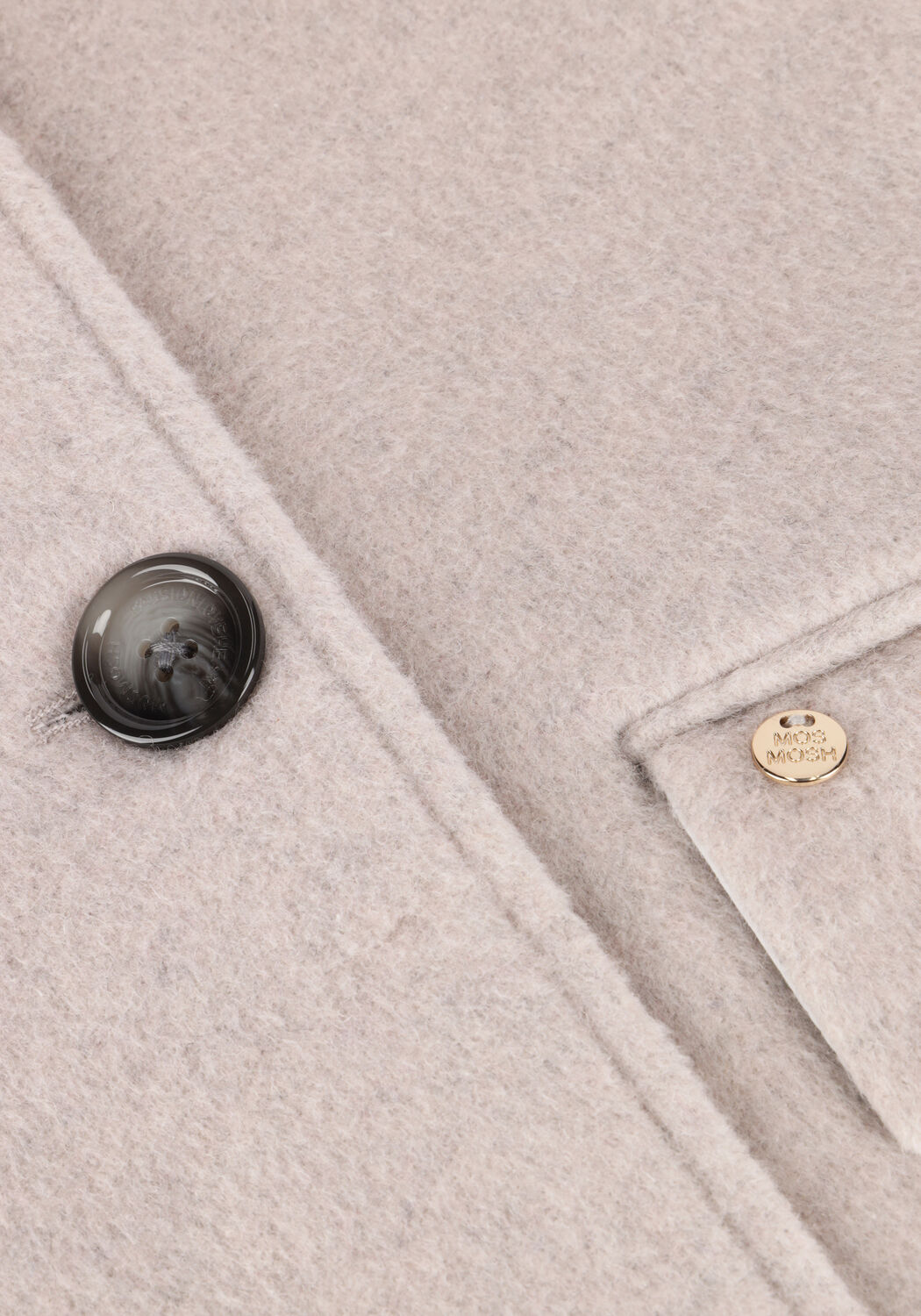 Ecru MOS MOSH M&auml;ntel VENICE WOOL COAT - large