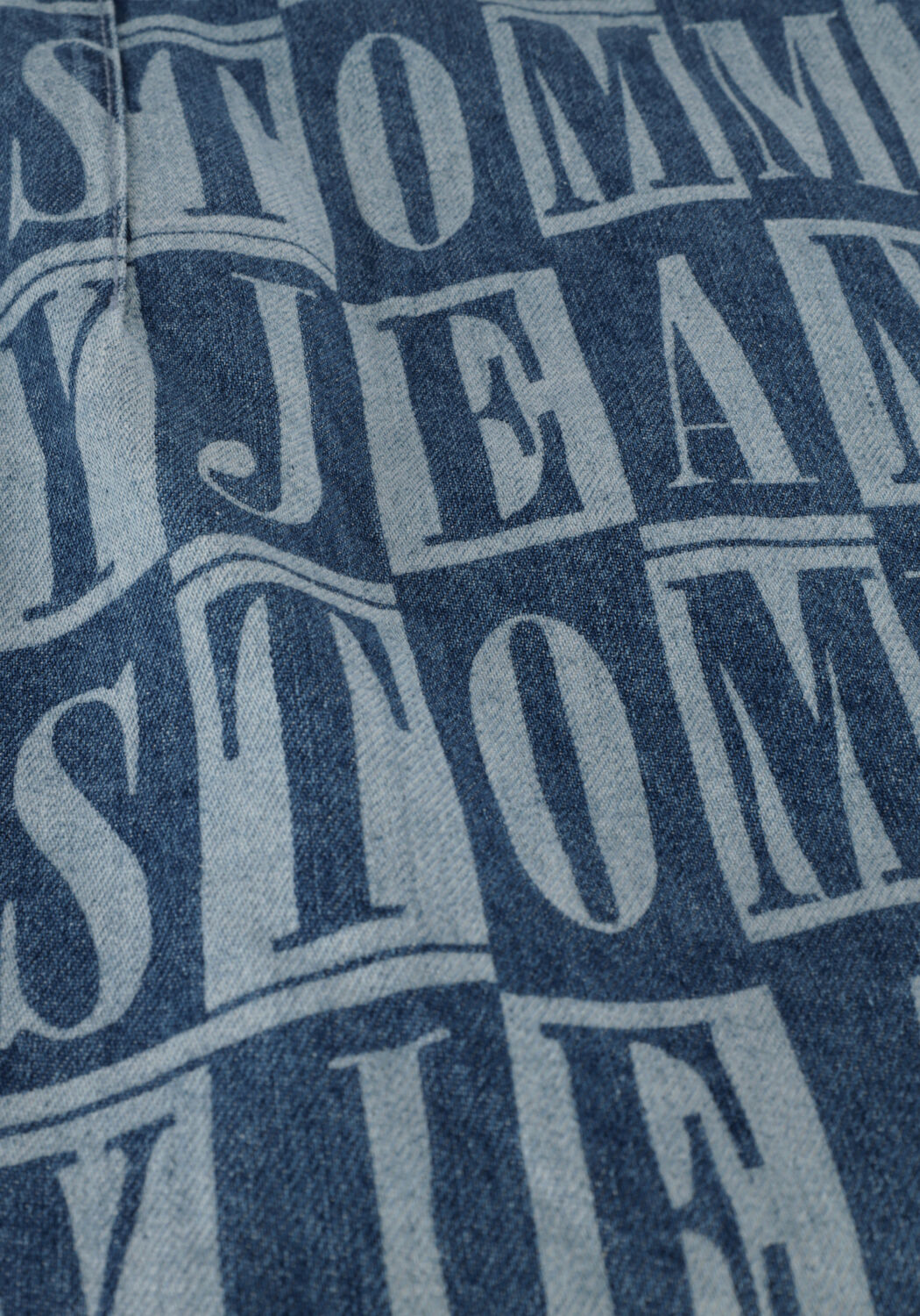 Blaue TOMMY JEANS Minirock TJW TJ DENIM SPELLOUT MINI SKIRT - large