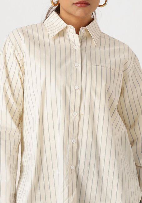 Creme WITHBLACK Blusen WBLELVOR LS SHIRT - large