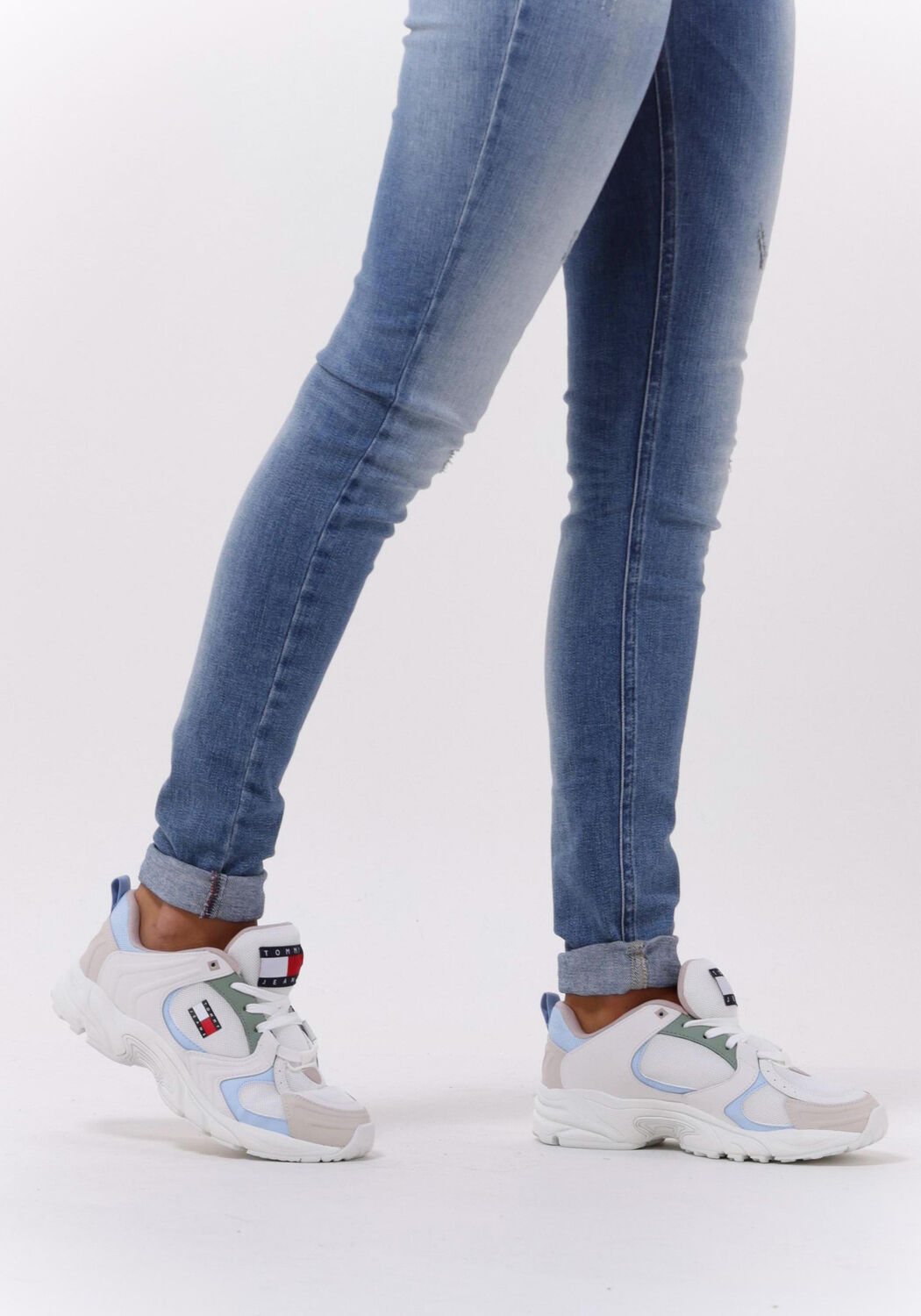 Wei&szlig;e TOMMY JEANS Sneaker Low TOMMY JEANS CITY RUNNER WOMEN - large