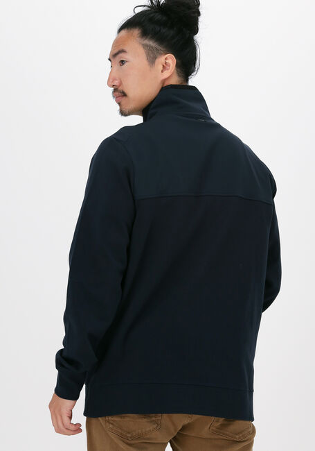 Dunkelblau VANGUARD Strickjacke ZIP JACKET MIXED MATERIAL SWEA - large