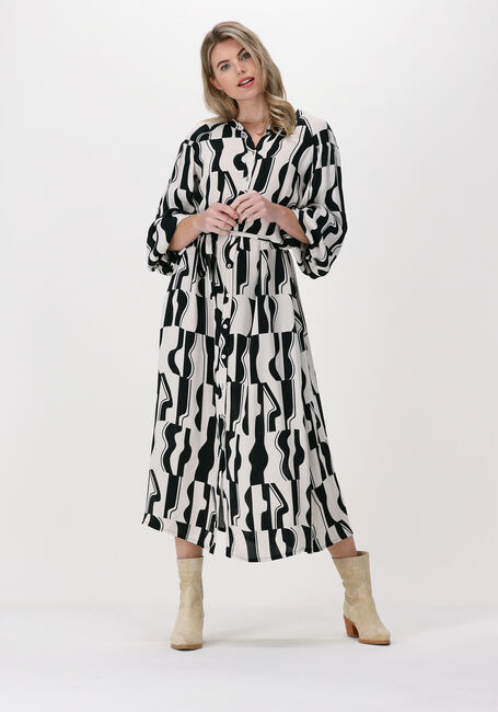 Beige SUMMUM Maxikleid DRESS GRAPHIC TWO TONE - large