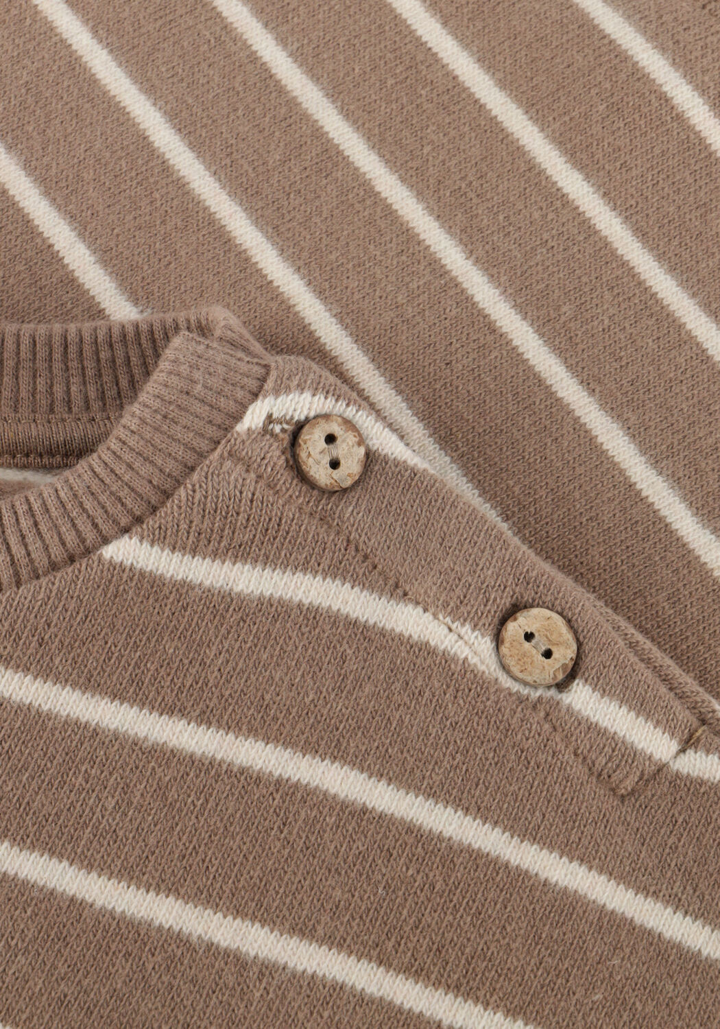 Sand PLAY UP Pullover STRIPED JERSEY SWEATER - large