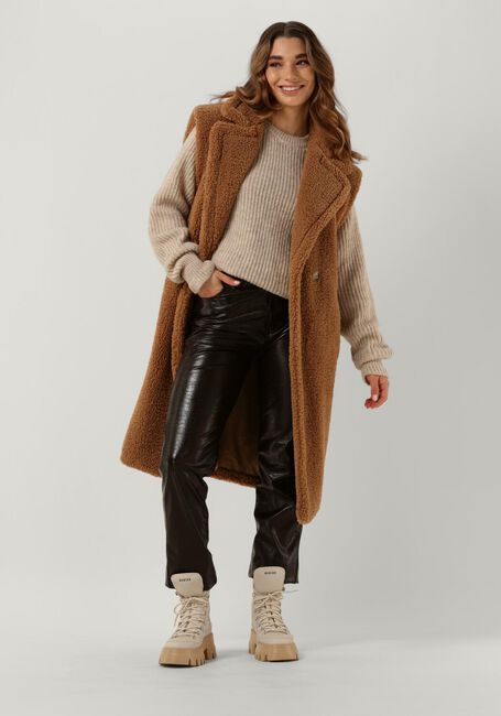 Camelfarbene NOTRE-V Gilet TEDDY GILET - large