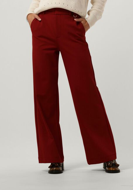 Rote VANILIA Weite Hose TAILORED TWILL MET RING - large