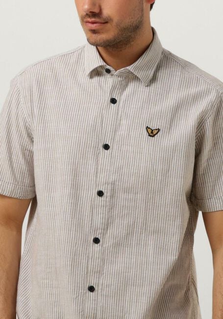 Beige PME LEGEND Casual-Oberhemd SHORT SLEEVE SHIRT YARN DYED STRIPE - large
