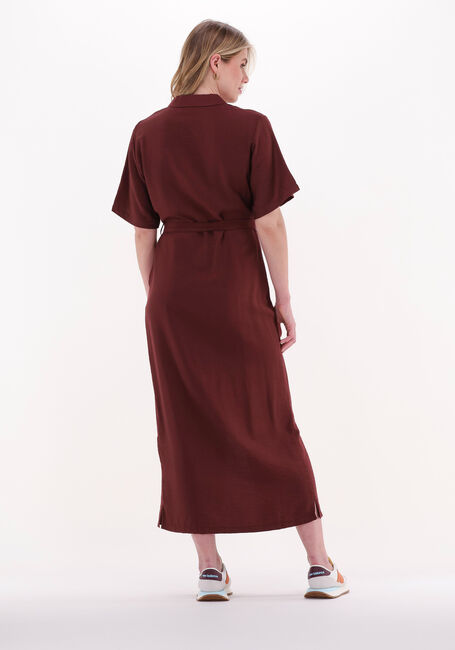 Braune ANOTHER LABEL Midikleid SANGO DRESS S/S - large