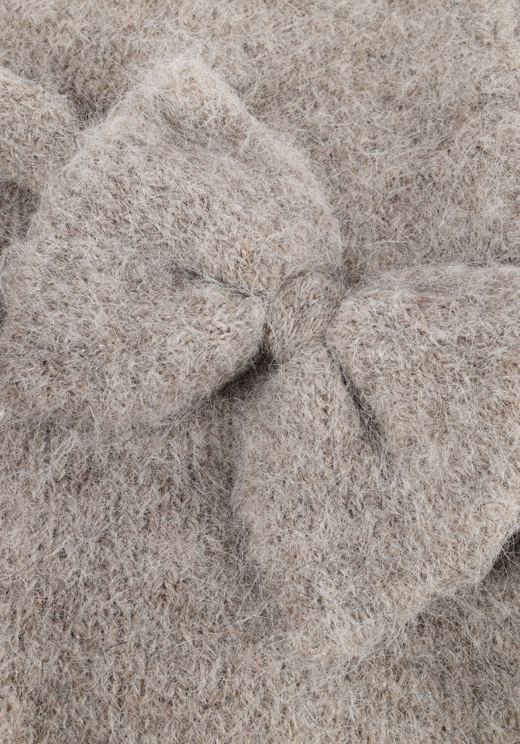 Graue SELECTED WOMEN Strickjacke SLFGABELLA LS KNIT BOW CARDIGAN - large