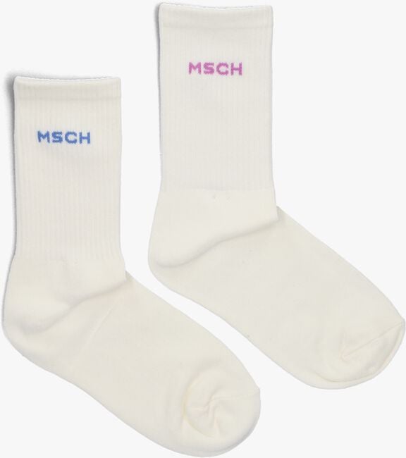 Weiße MSCH COPENHAGEN Socken MSCHSPORTY LOGO SOCKS - large
