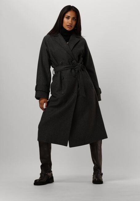 Schwarze OBJECT Minikleid OBJRAY L/S KNIT ROLLNECK DRESS - large