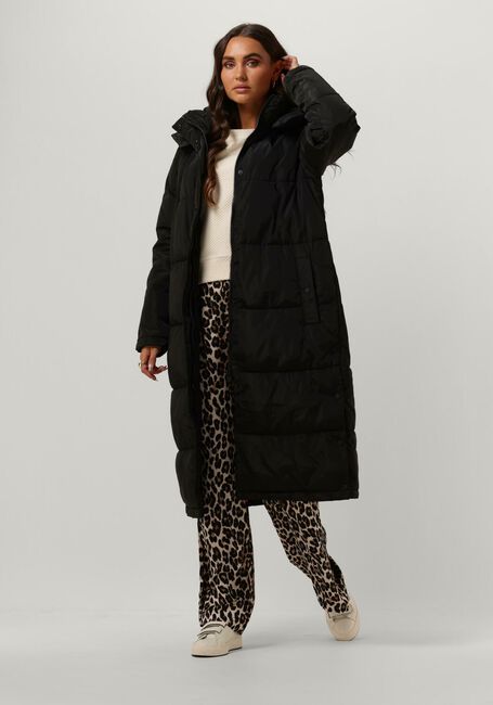 Schwarze NOTRE-V Wattierte Jack PUFFER COAT LONG - large