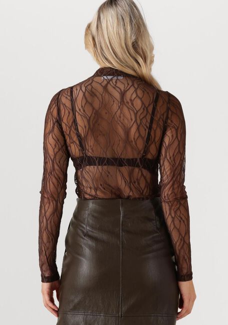 Braune CO'COUTURE Top MERCY MESH TURTLENECK - large