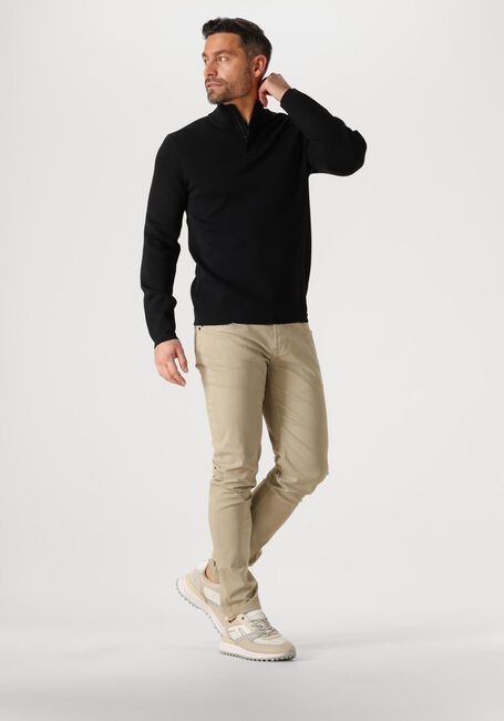 Schwarze GENTI Pullover TURTLE ZIP - large