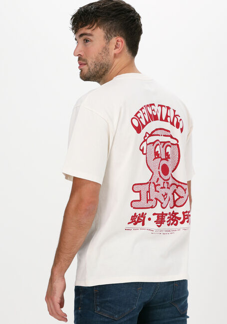 Weiße EDWIN T-shirt OFFICE TAKO TS - large