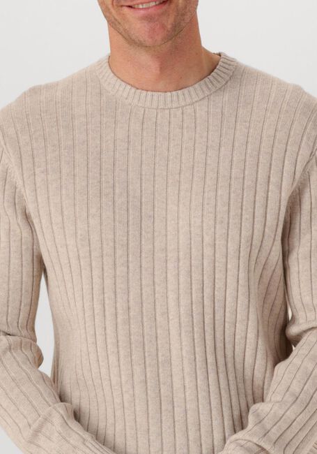 Beige PROFUOMO Pullover PULLOVER CREW NECK WOOL BLEND - large