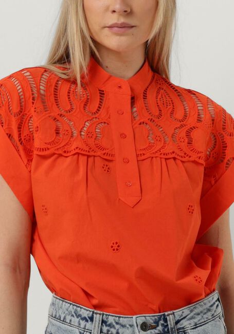 Orangene SUNCOO Blusen LINA - large