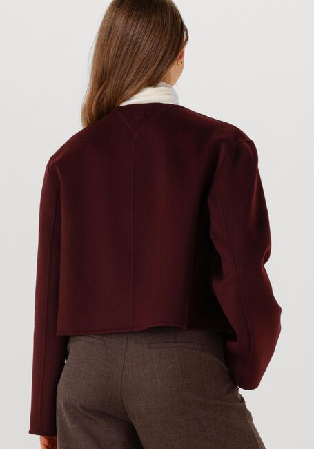 Bordeaux TOMMY HILFIGER Jack DF WOOL BLEND REG LADY JACKET - large