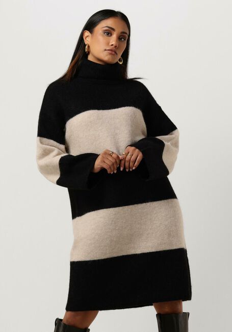 Schwarze SELECTED FEMME Minikleid SLFALVA LS KNIT HIGH NECK DRESS - large