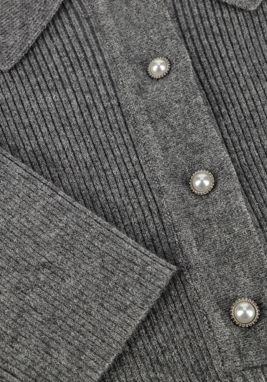 Graue NEO NOIR Pullover PANAMA KNIT BLOUSE - large