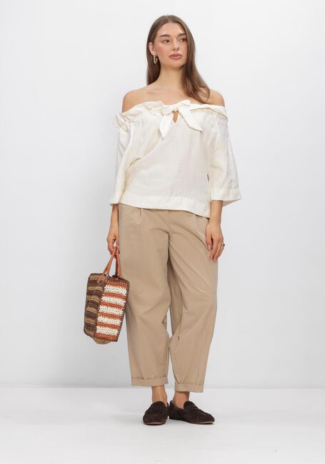 Nicht-gerade weiss SUMMUM Blusen TOP MODAL LINEN BLEND - large