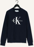 Blaue CALVIN KLEIN Sweatshirt ICONIC MONOGRAM CREWNECK Blaue CALVIN KLEIN Sweatshirt ICONIC MONOGRAM CREWNECK - medium