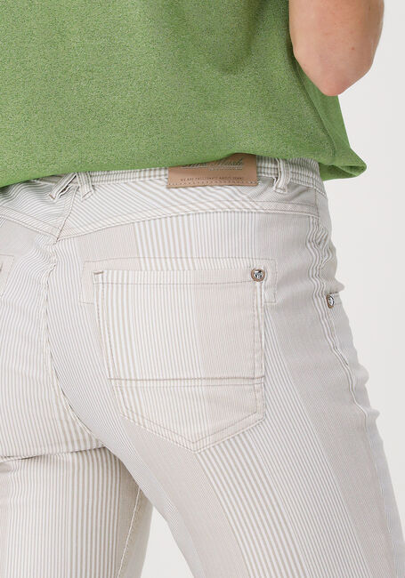 Sand MOS MOSH Slim fit jeans NELLY FEATHER STRIPE PANTS - large