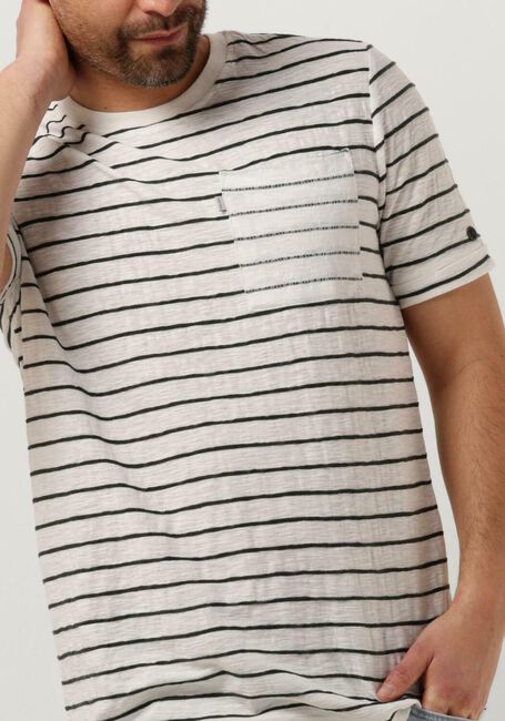 Nicht-gerade weiss CAST IRON T-shirt SHORT SLEEVE R-NECK REGULAR FIT COTTON SLUB - large