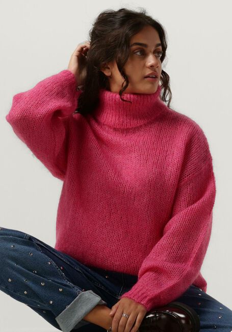 Fuchsie Y.A.S. Rollkragenpullover YASLAMBI LS KNIT ROLLNECK PULLOVER S. - large