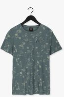 Olive PME LEGEND T-shirt SHORT SLEEVE V-NECK SLUB JERSEY AOP