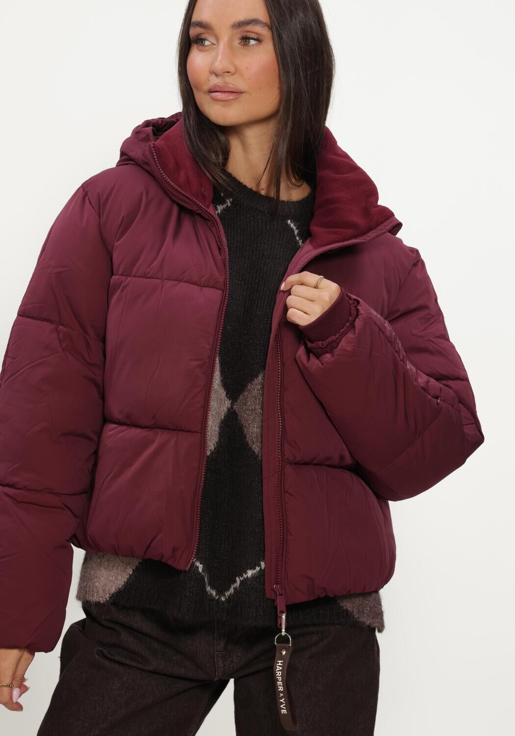 Bordeaux HARPER & YVE Wattierte Jack IBBY-JA - large