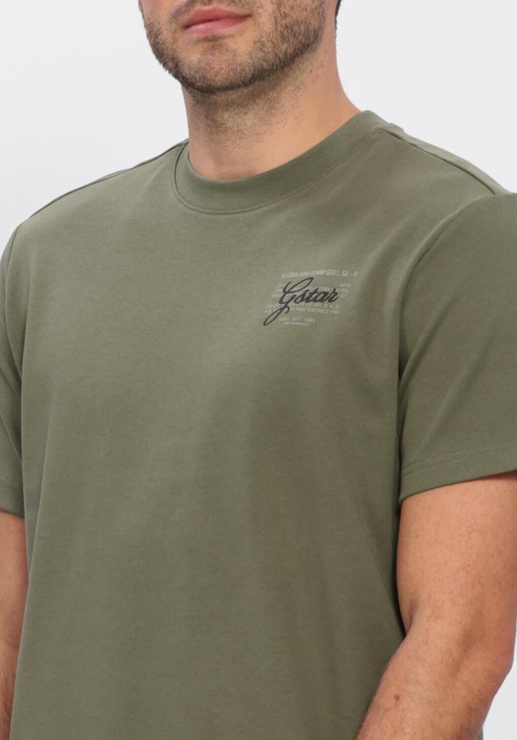 Gr&uuml;ne G-STAR RAW T-shirt SCRIPT GR R T - large
