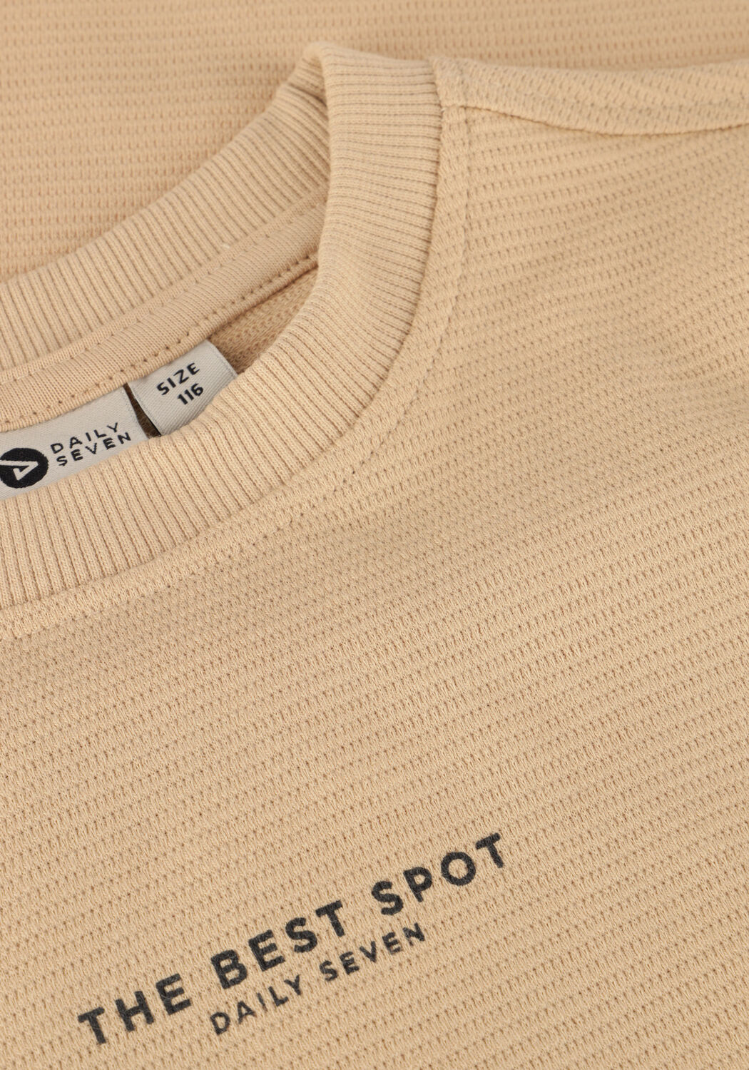 Beige DAILY7 T-shirt T-SHIRT STRUCTURE PRINT - large