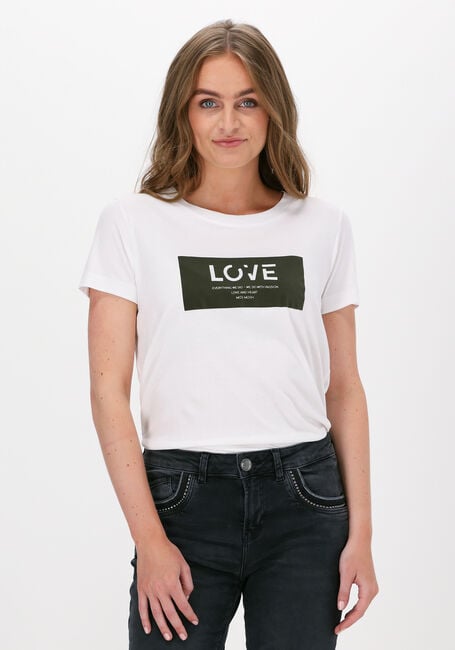 Weiße MOS MOSH T-shirt CHERRIE O-SS TEE - large