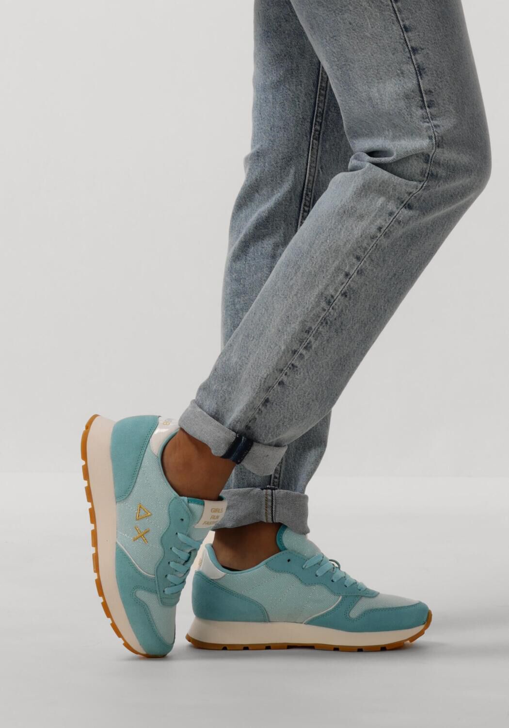 Blaue SUN68 Sneaker Low ALLY GLITTER - large