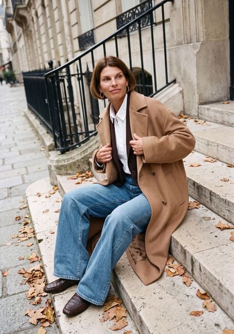 Camelfarbene BEAUMONT M&auml;ntel MARIAH LONG COAT - large