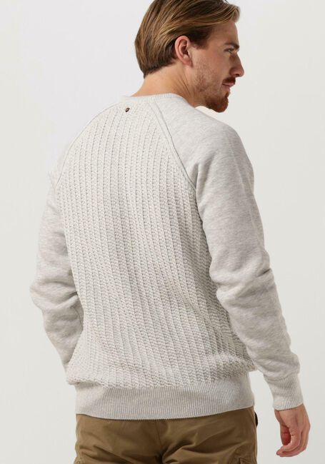 Nicht-gerade weiss PME LEGEND Pullover R-NECK KNIT SWEAT COMBINATION - large