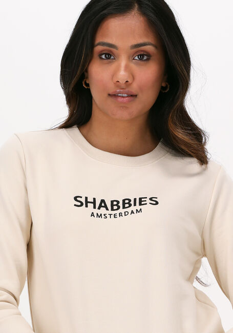 Ecru SHABBIES Pullover SHC0002 SWEATER WITH CREW NECK - large