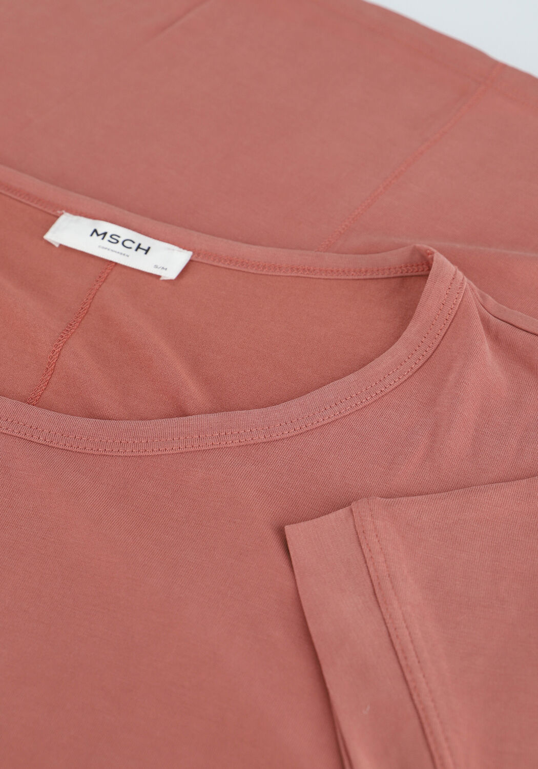 Orangene MSCH COPENHAGEN T-shirt FENYA MODAL TEE - large